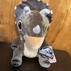 Jurassic World Triceratops 14" Plush Round 1 Exclusive‎ New with Tag